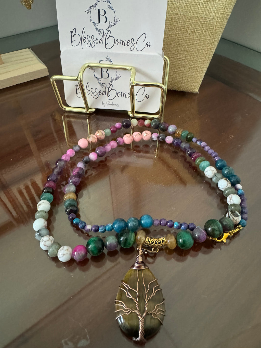 The Ashtamangala Tree of Life Necklace