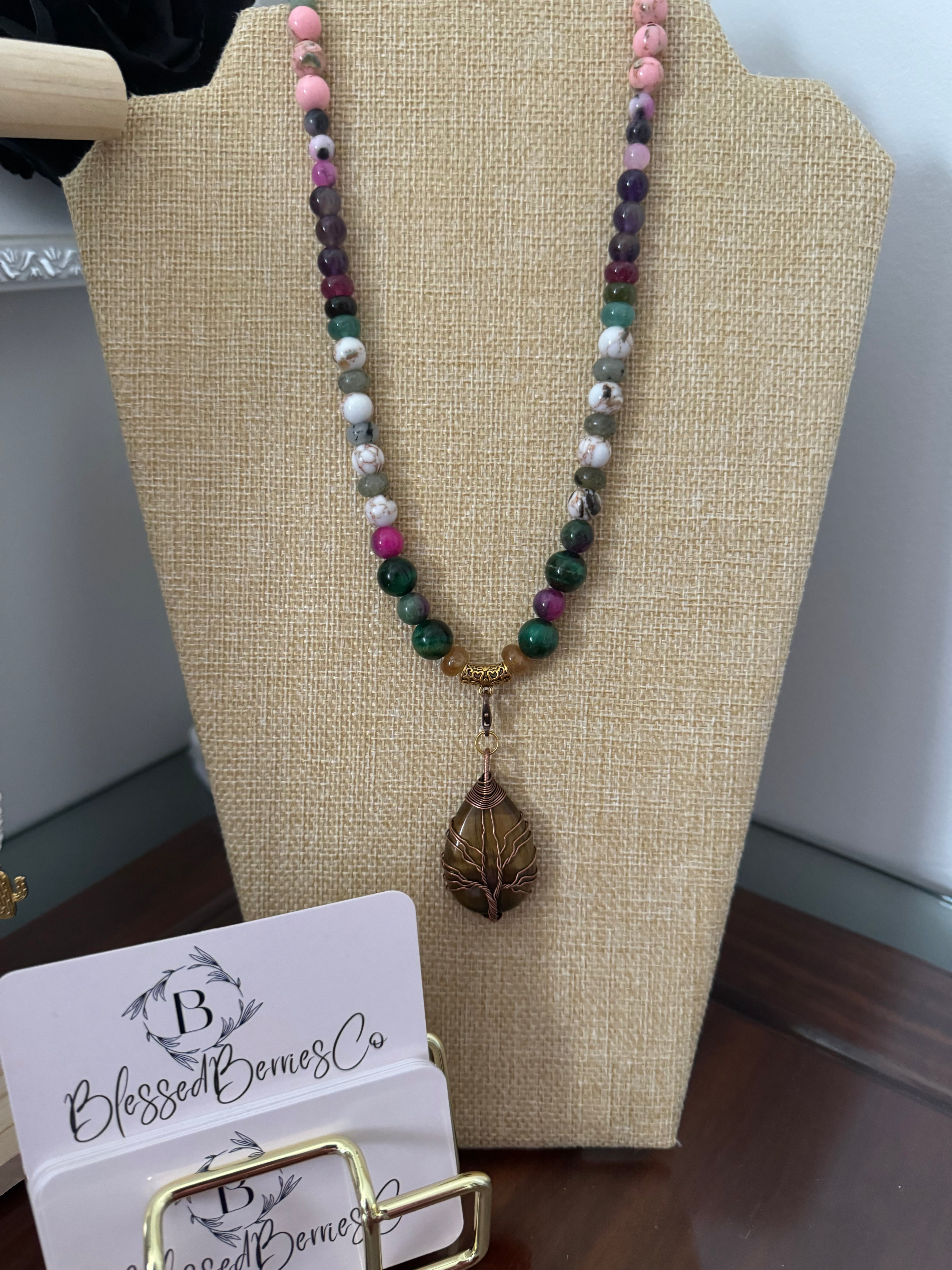 The Ashtamangala Tree of Life Necklace