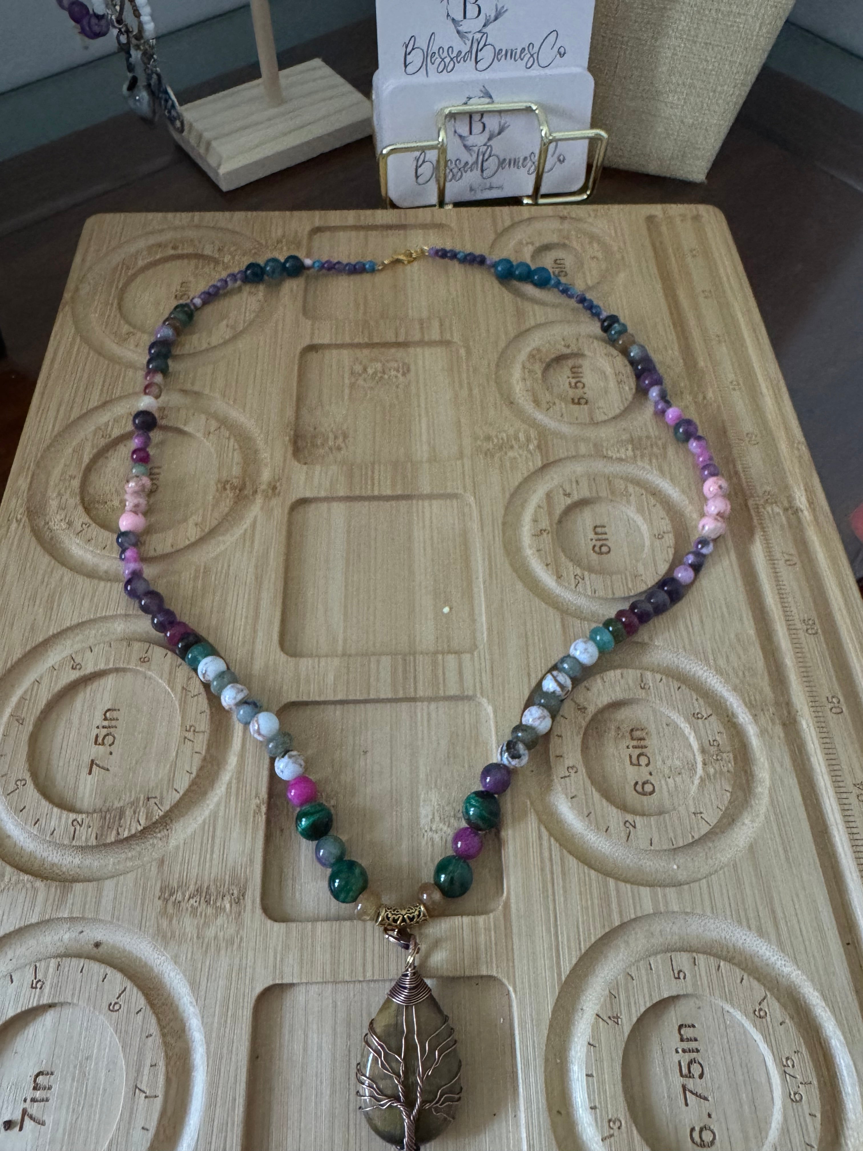 The Ashtamangala Tree of Life Necklace