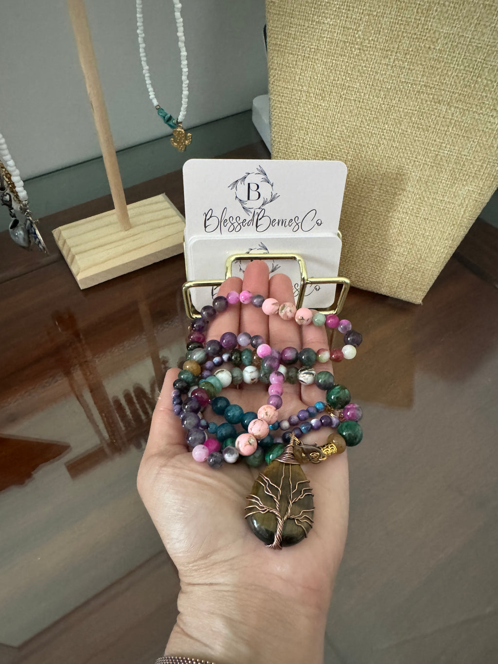 The Ashtamangala Tree of Life Necklace