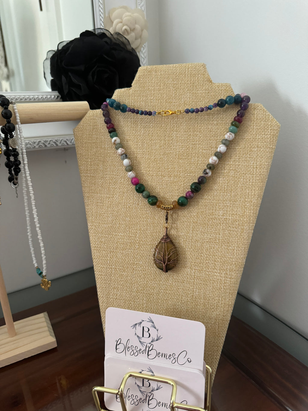 The Ashtamangala Tree of Life Necklace
