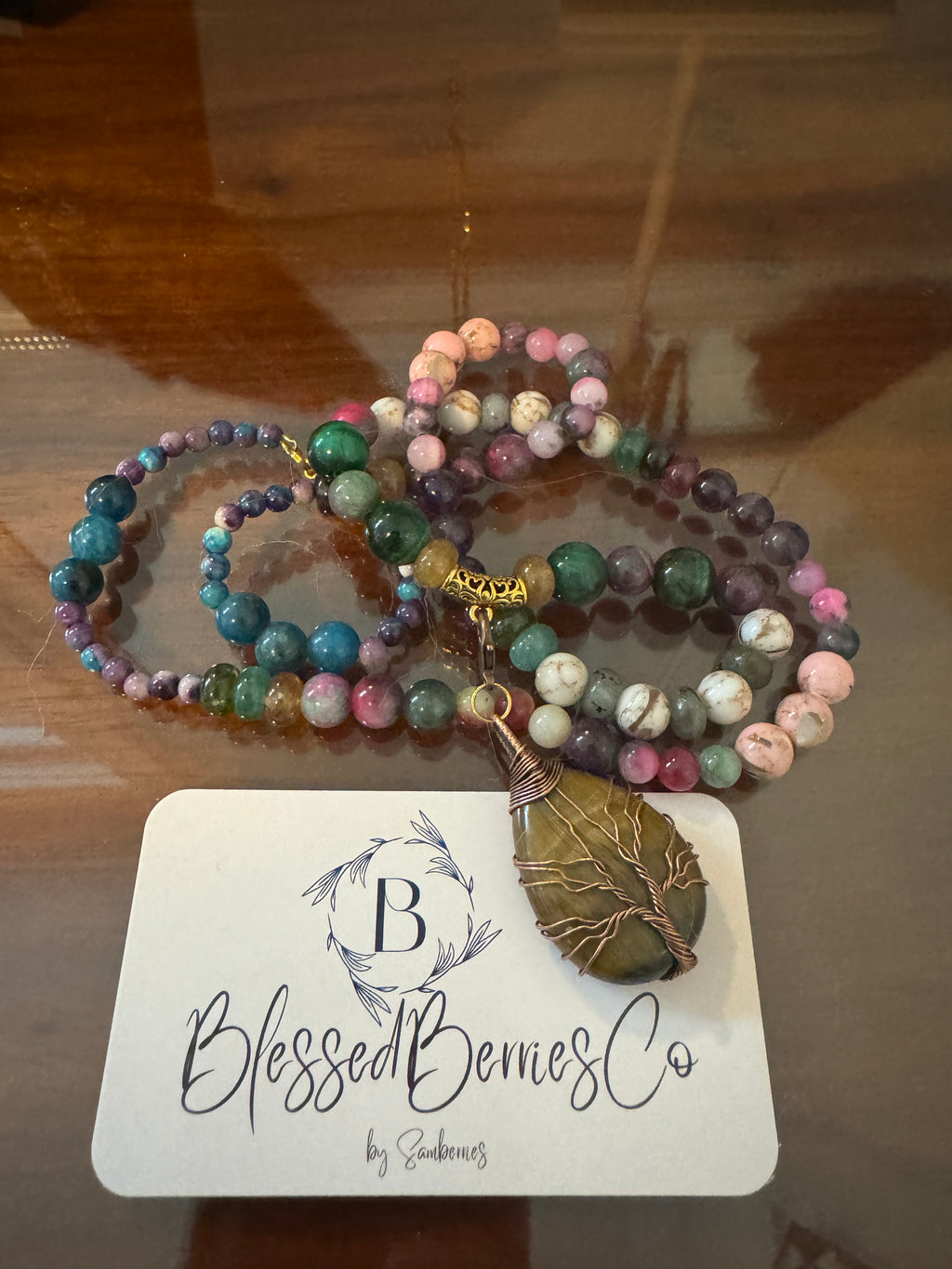 The Ashtamangala Tree of Life Necklace