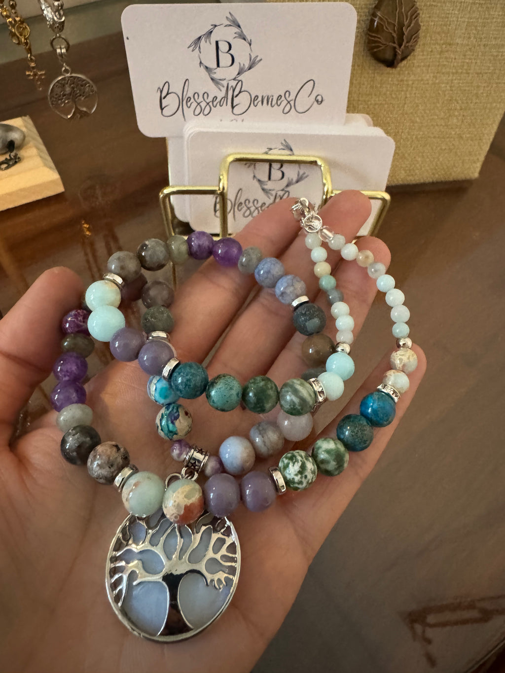 The Ashtamangala Tree of Life Necklace