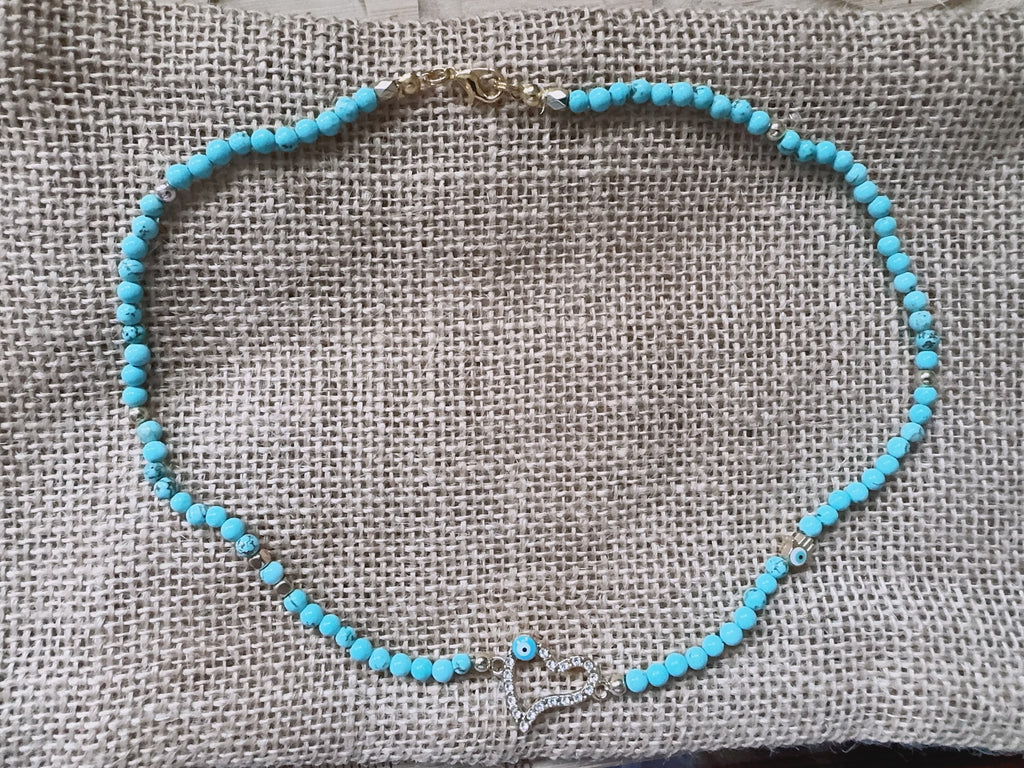 Turquoise Evil Eye Necklace