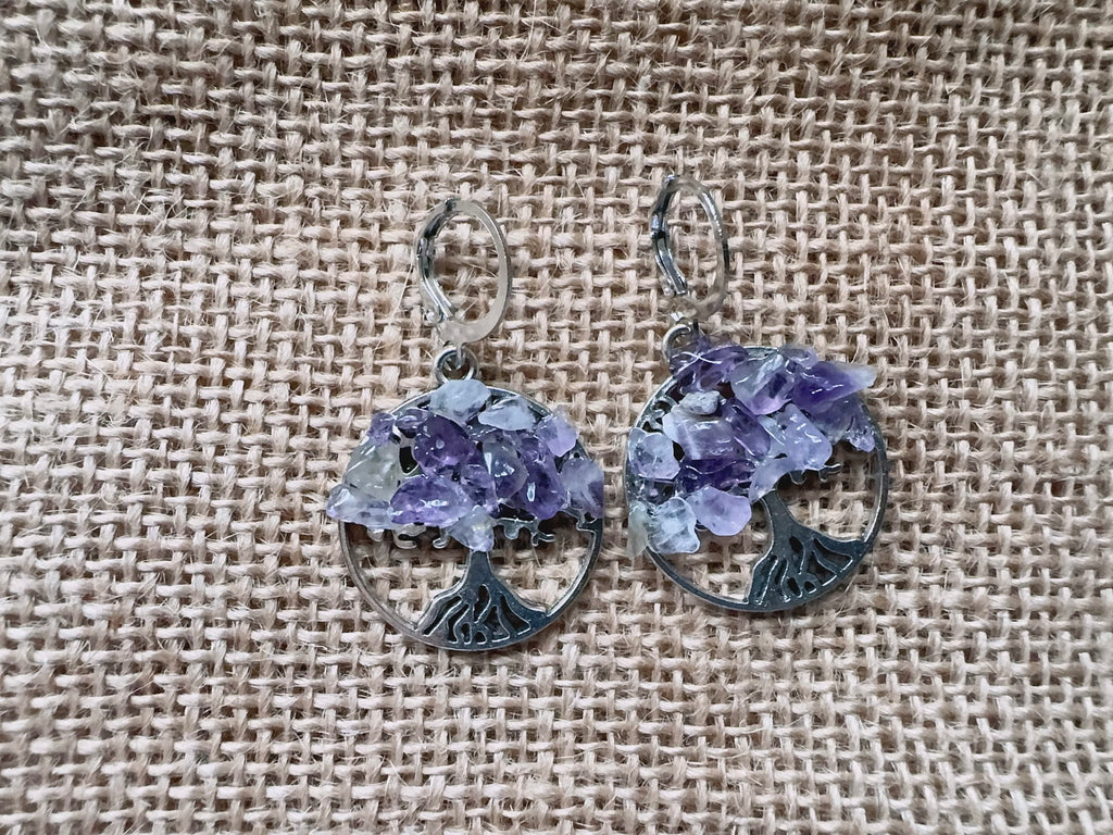 Silver Tree of Life Earrings
