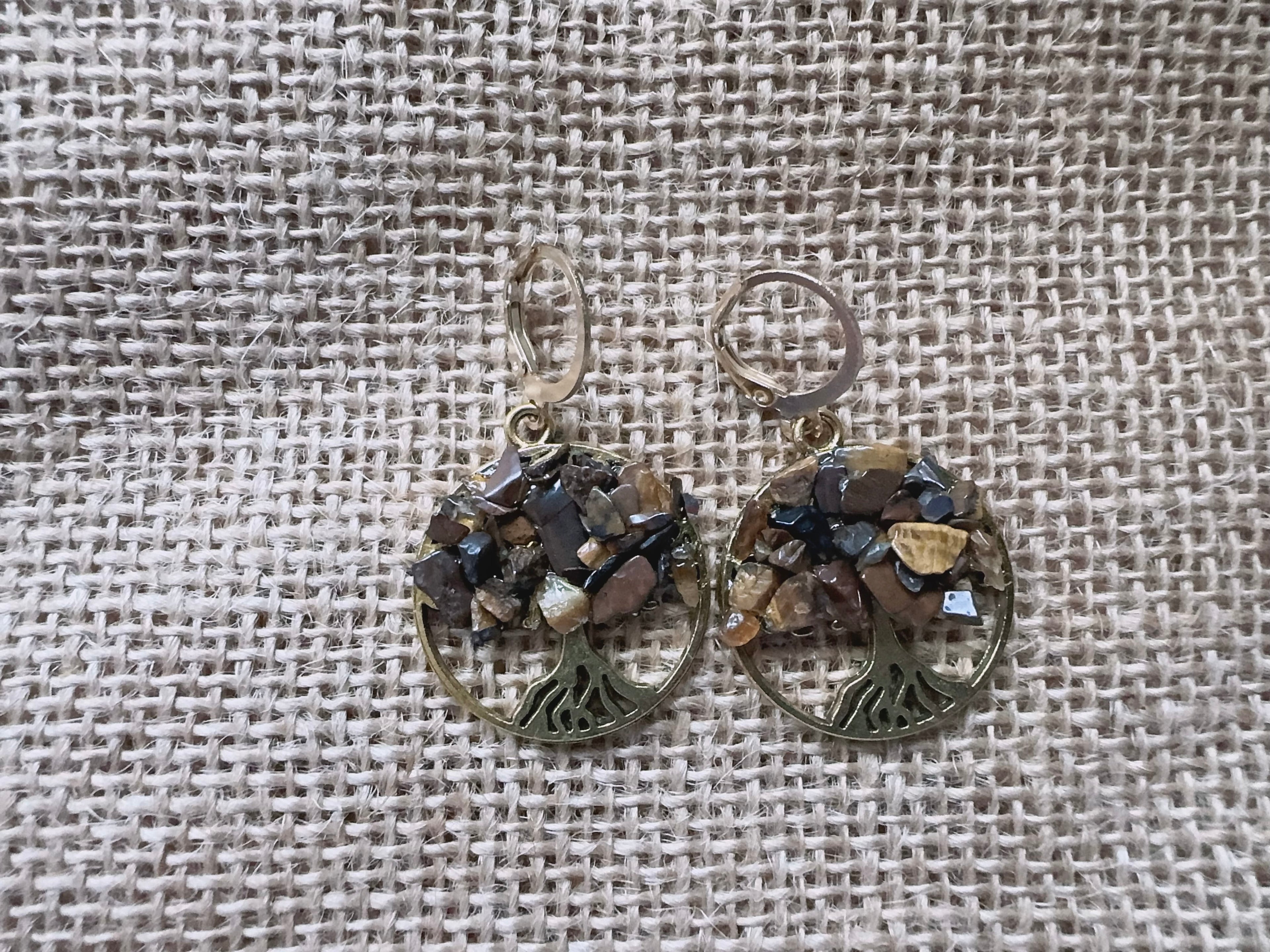 Gold Tree of Life Earrings