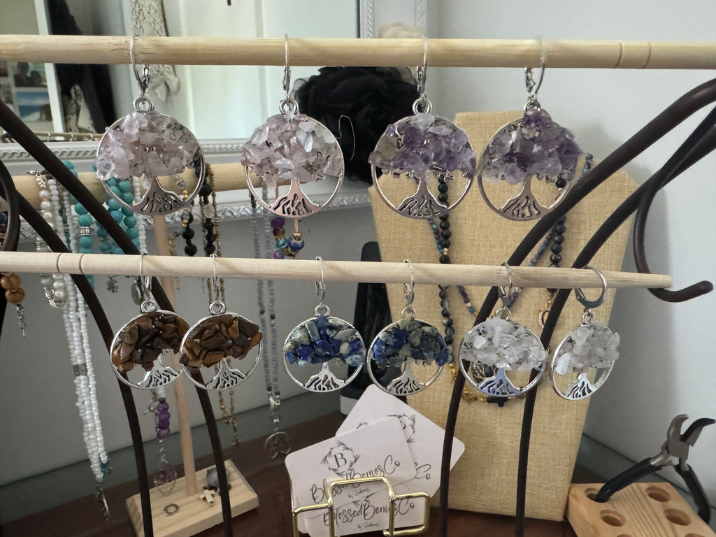 Silver Tree of Life Earrings