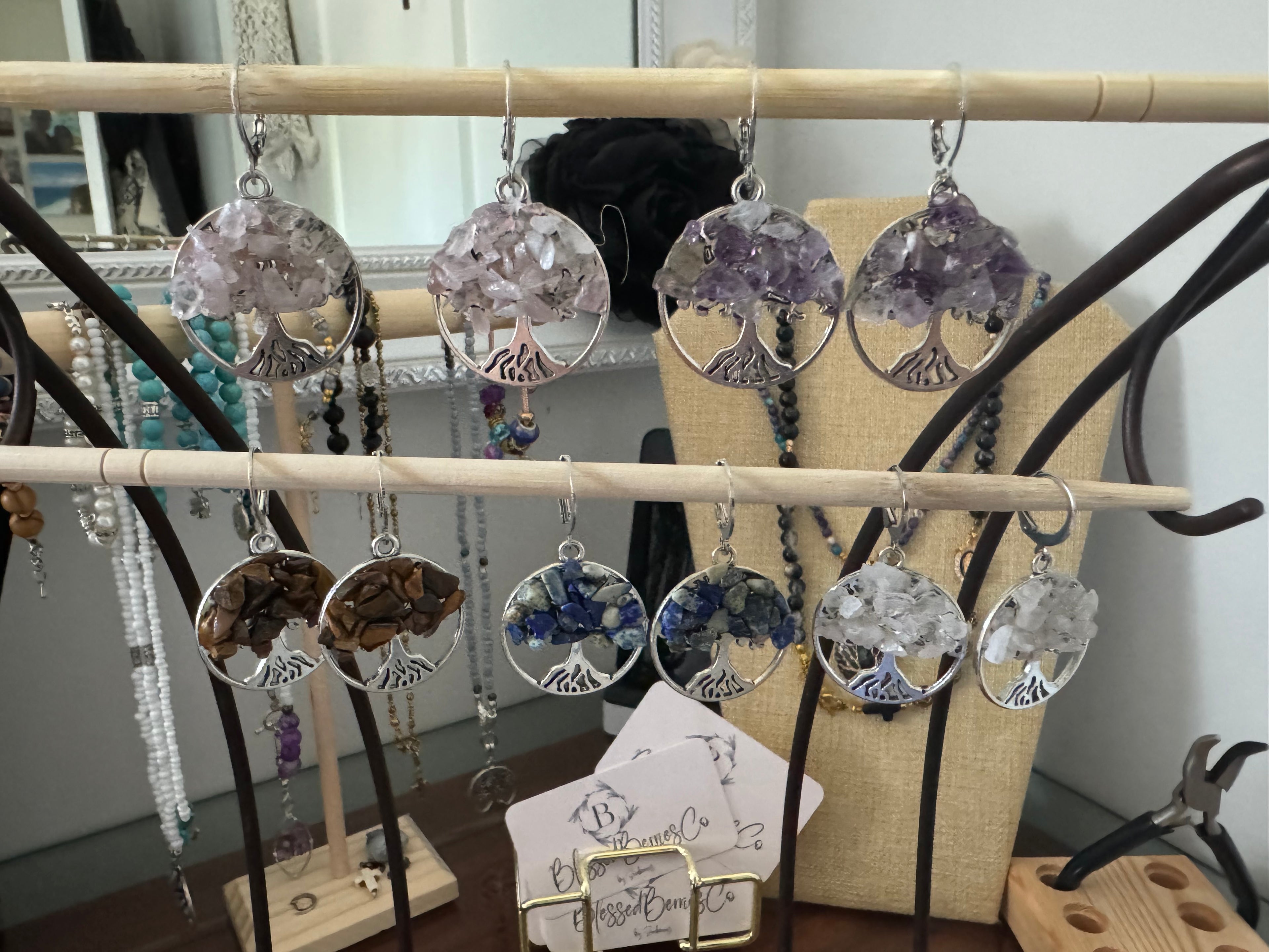 Silver Tree of Life Earrings