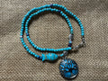 The Turquoise Fish Tree of Life Necklace
