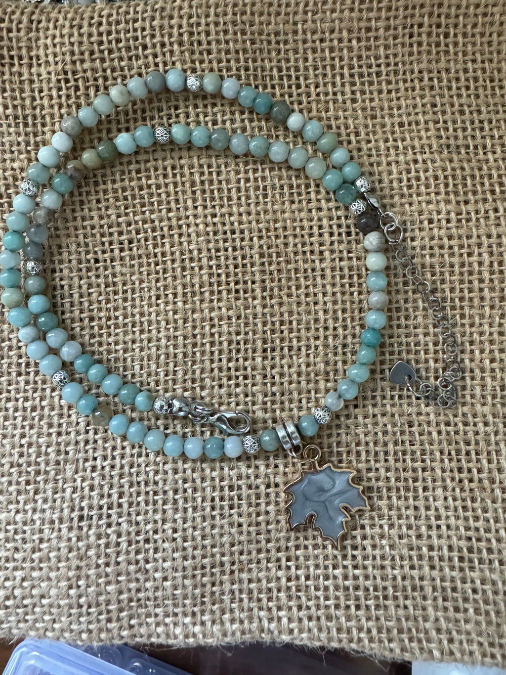 The Amazonite Maple Leaf Necklace