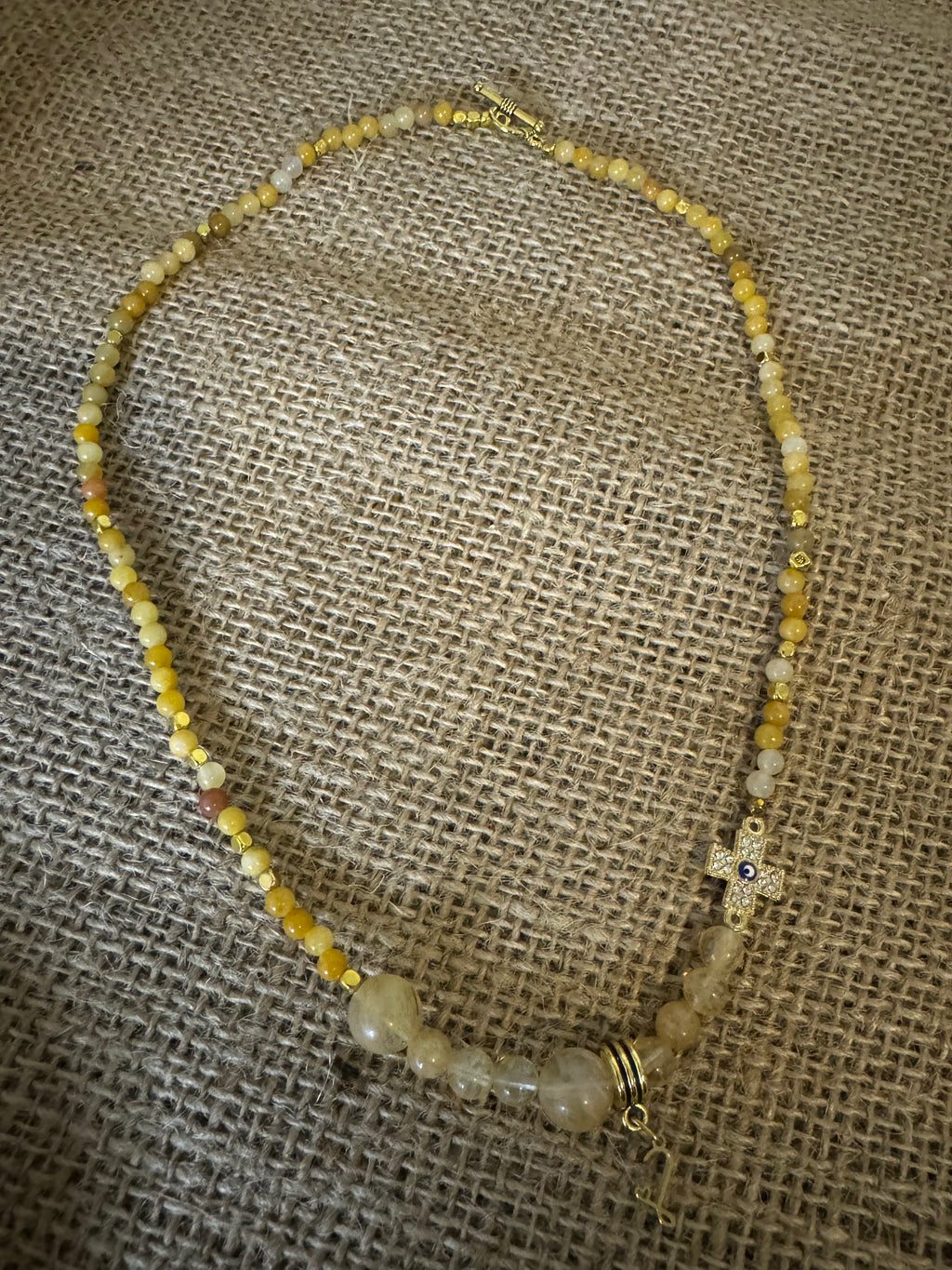 Citrine Beaded Necklace