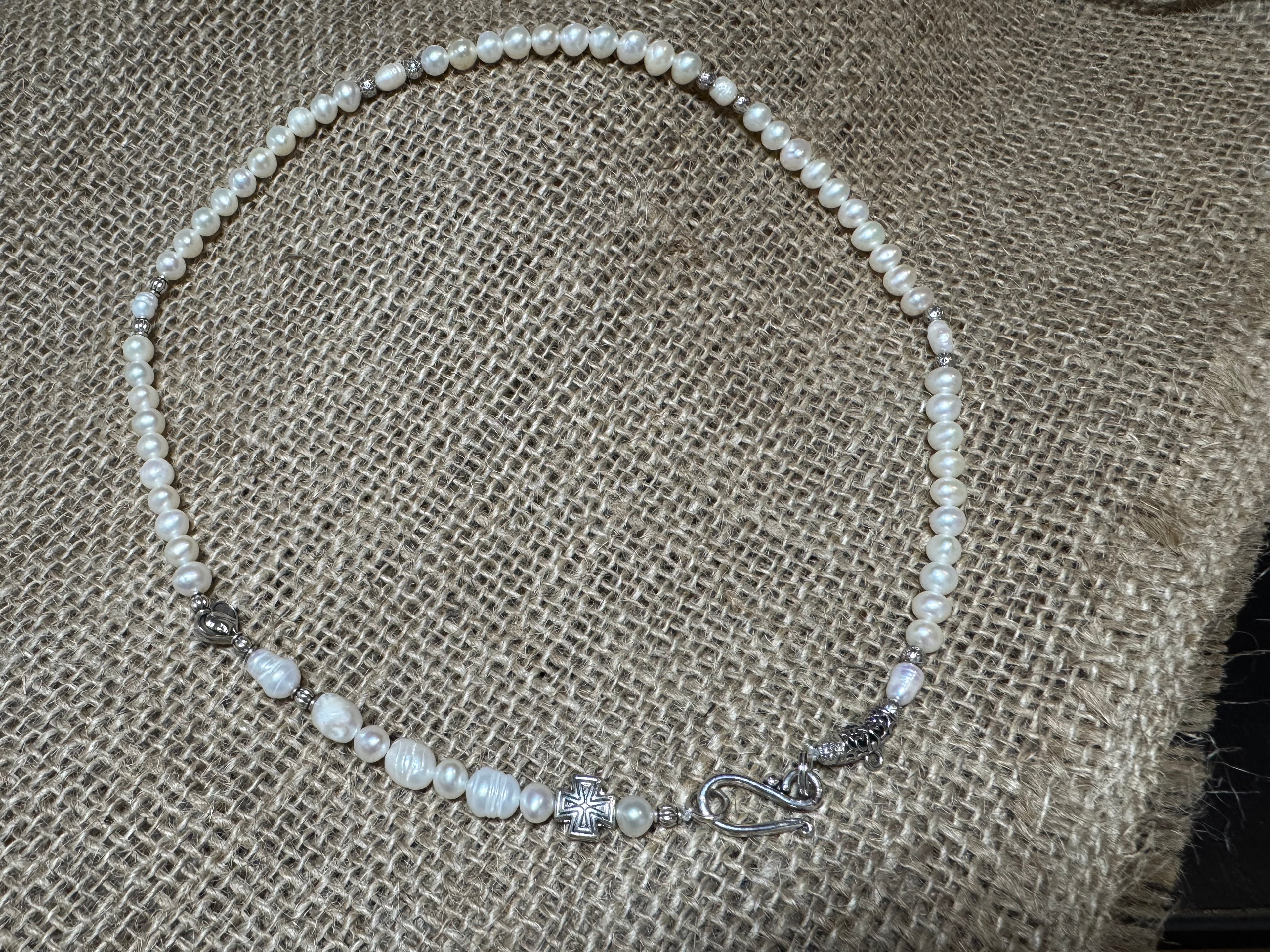 Freshwater Pearl Rosary Necklace