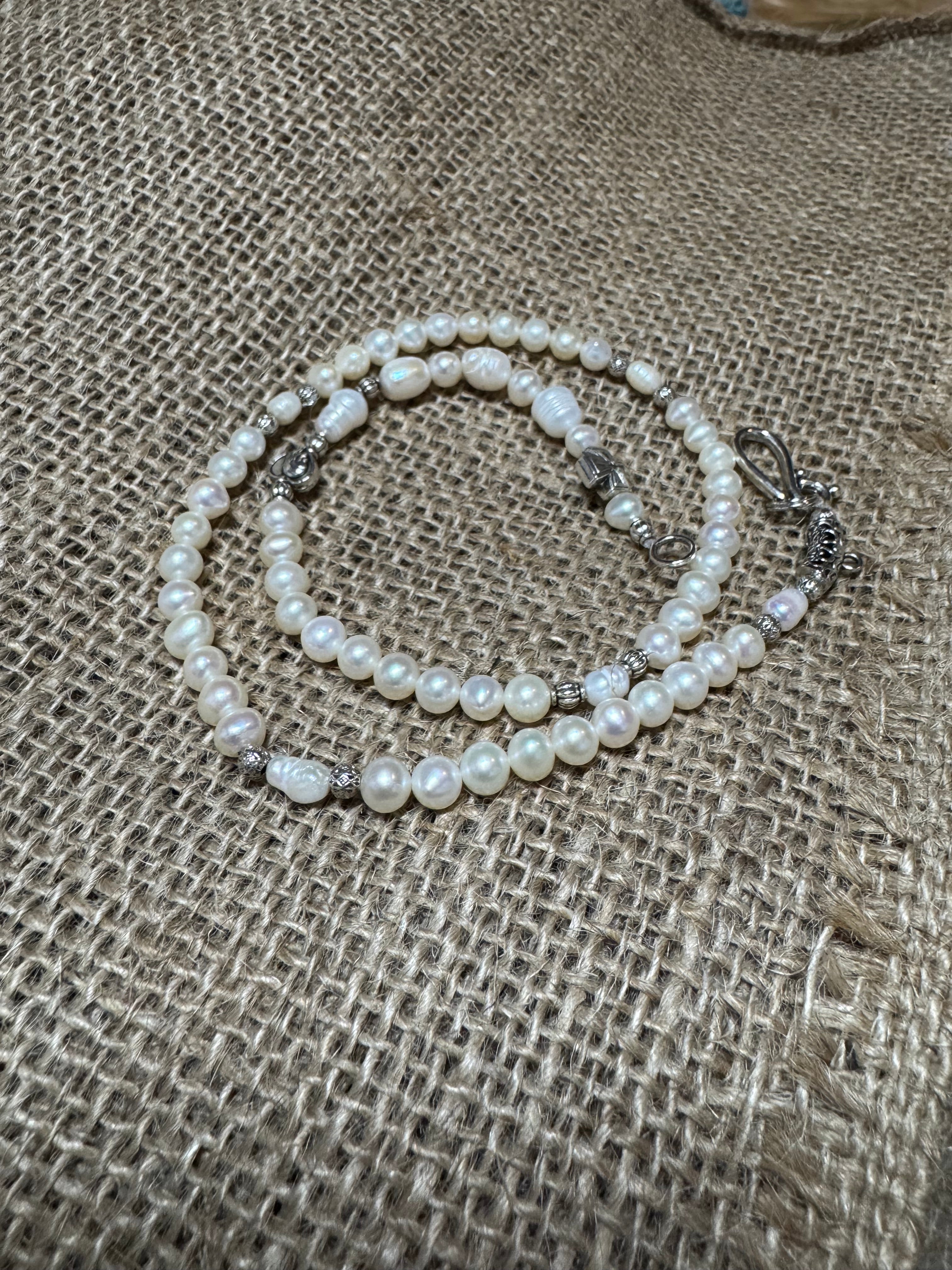 Freshwater Pearl Rosary Necklace