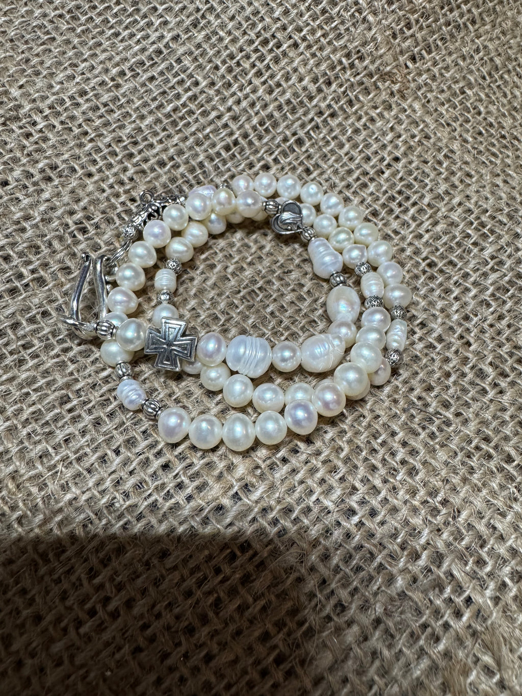 Freshwater Pearl Rosary Necklace