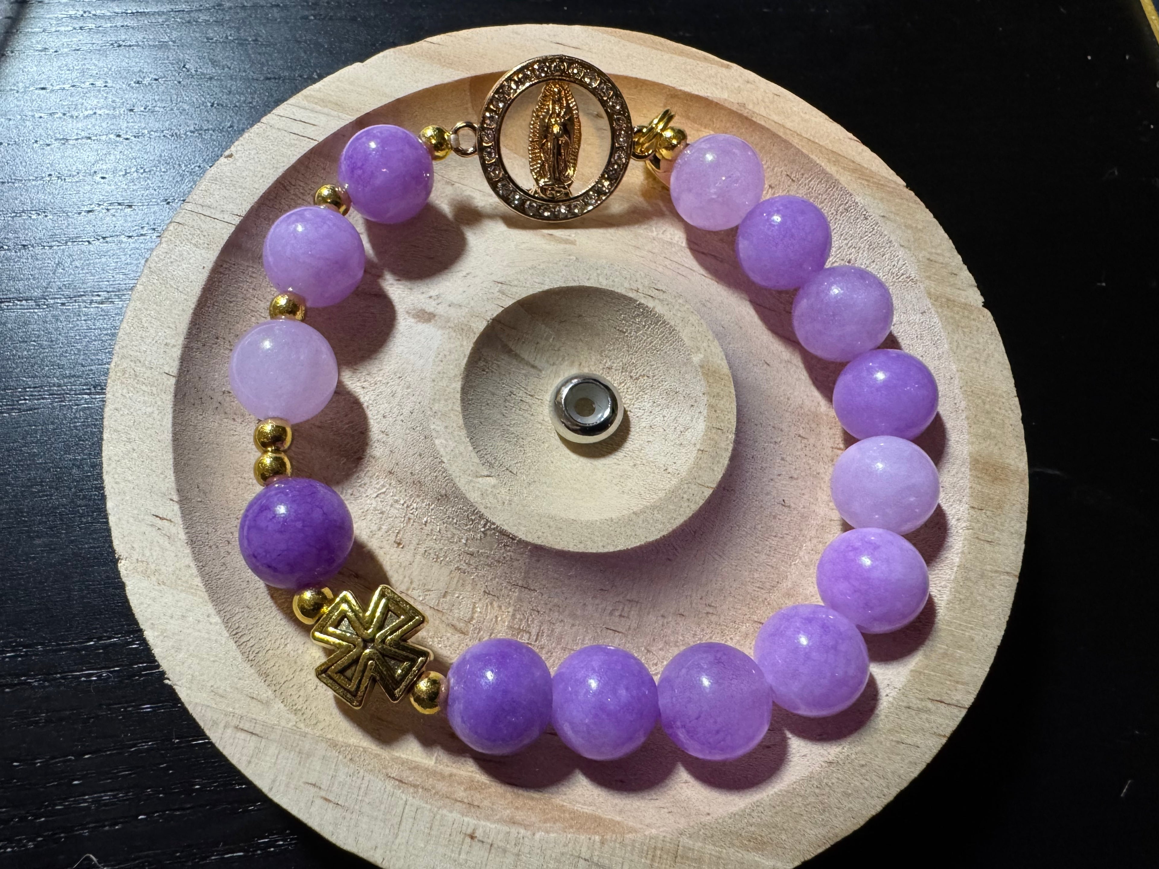 Made-To-Order Natural Gemstone Rosary Bracelet