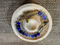 Blue Agate Rosary Bracelet