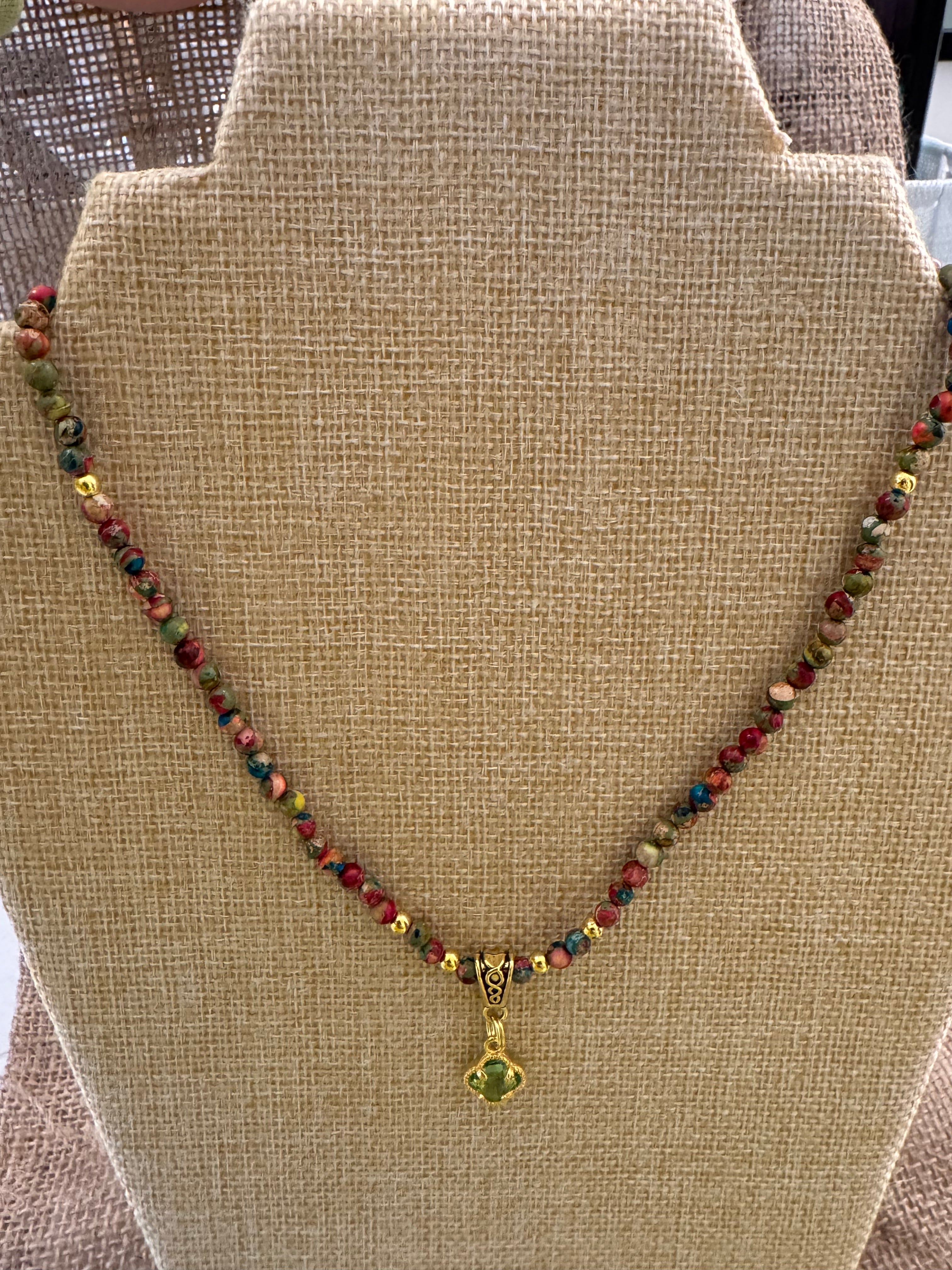 The Tiger's Eye Clover Necklace
