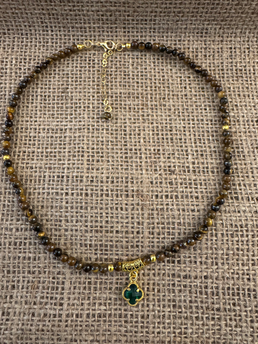 The Tiger's Eye Clover Necklace