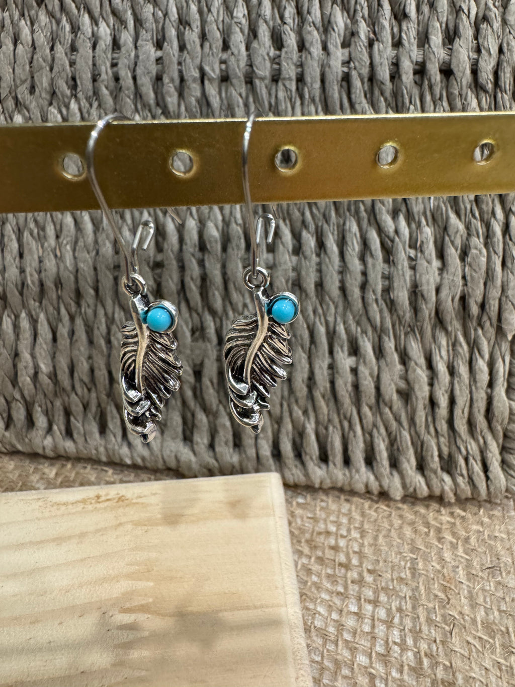 The Silver Feather Earrings