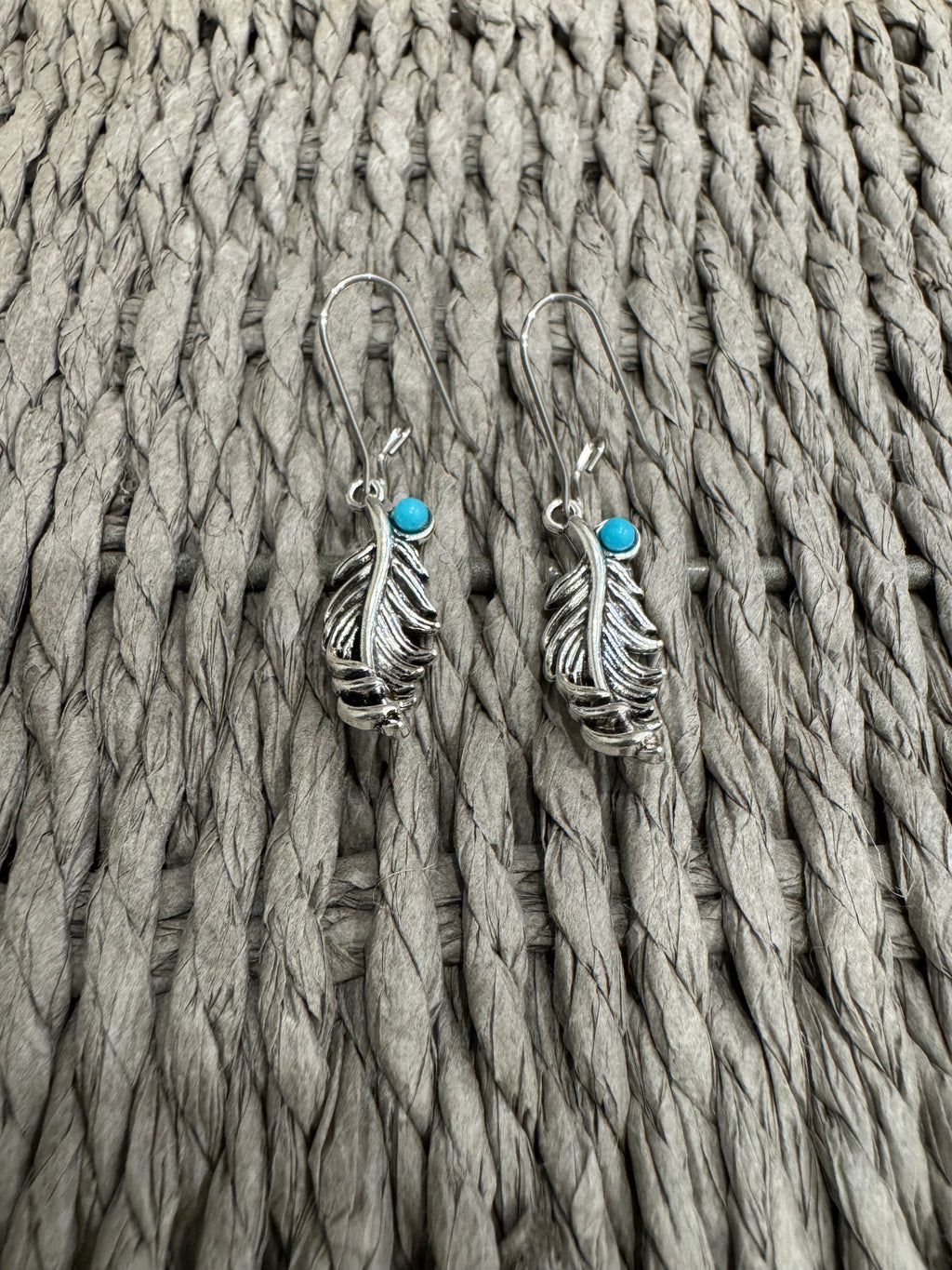 The Silver Feather Earrings