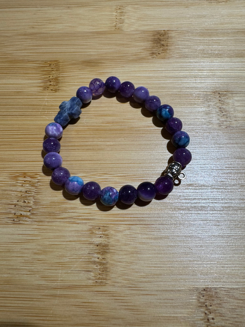 Lavender Amethyst Rosary Bracelet