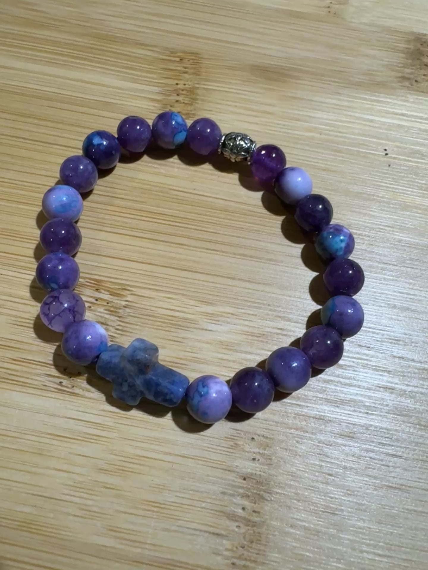 Lavender Amethyst Rosary Bracelet