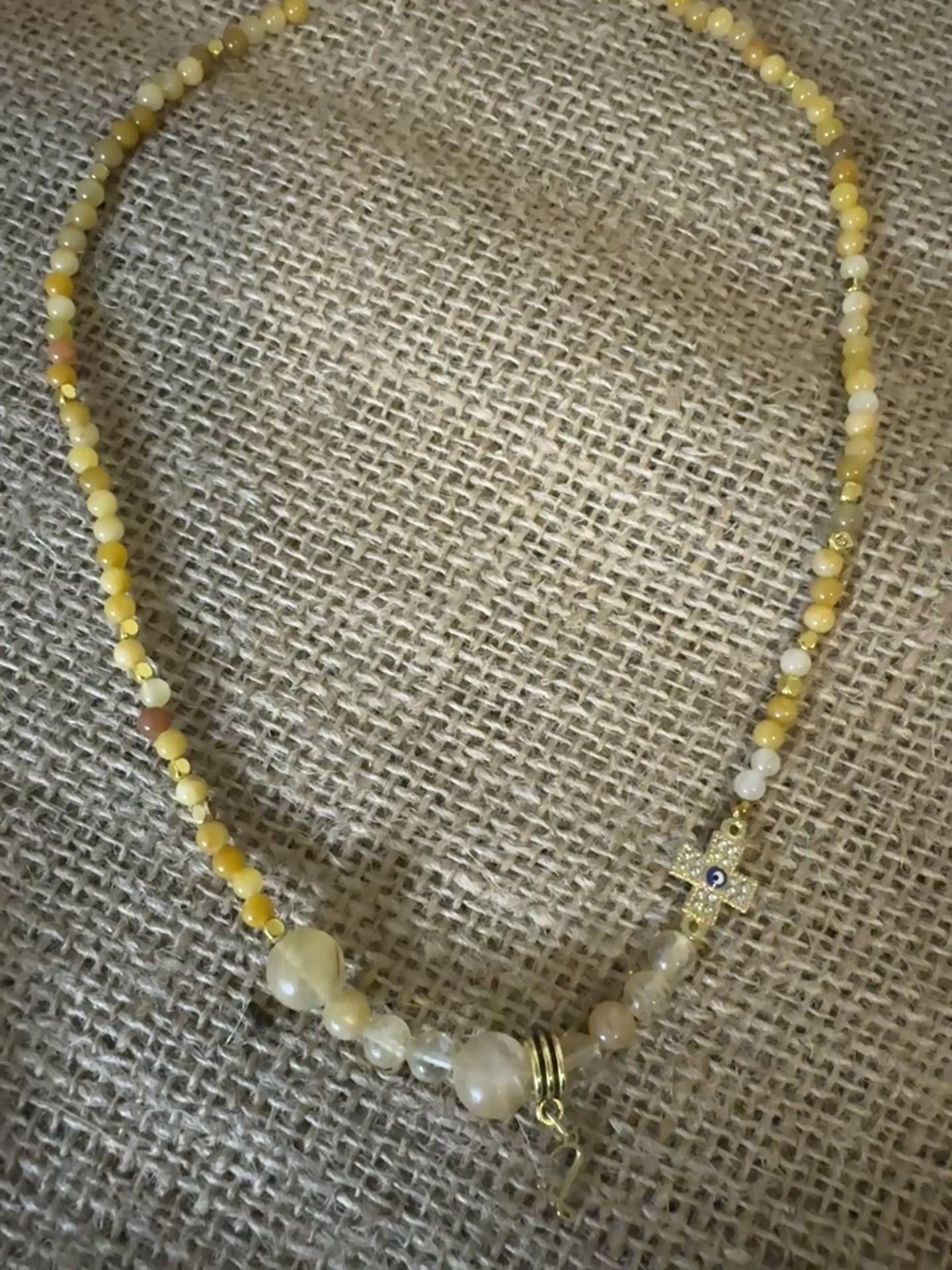 Citrine Beaded Necklace