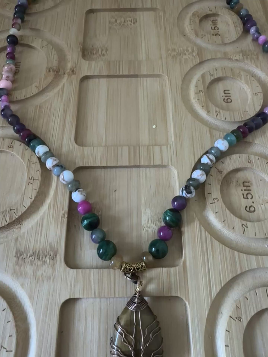The Ashtamangala Tree of Life Necklace
